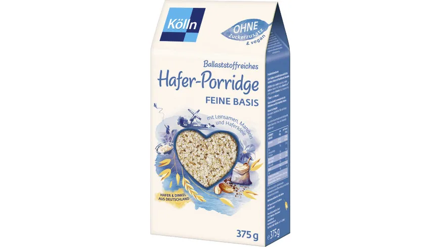 Kölln Hafer Porridge Feine Basis 375g mit Leinsamen online bestellen