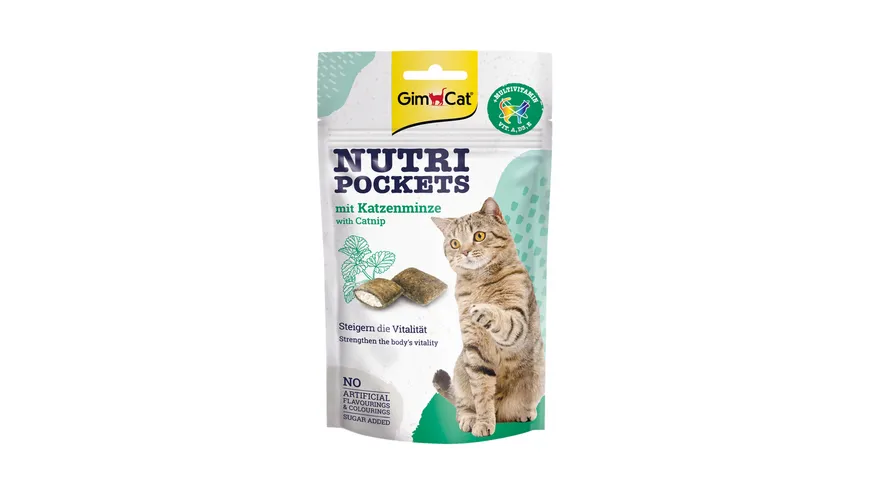 GimCat Nutri Pockets Katzensnack Multi Vitamin Katzenminze Online