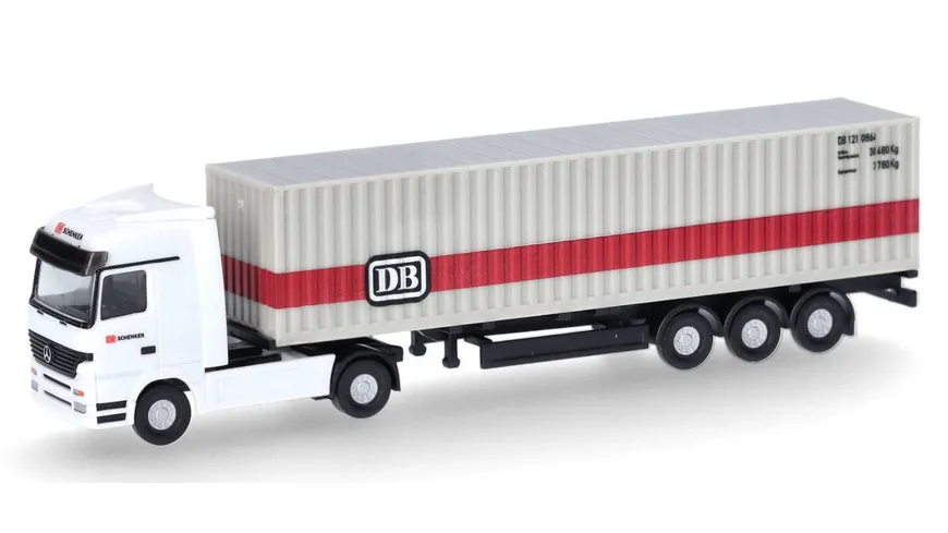 Herpa 066853 1 160 Mercedes Benz Actros Container Sattelzug Deutsche