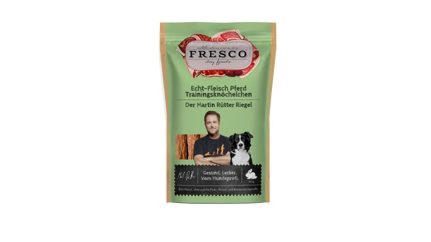 FRESCO Martin Rütter Hundesnack Trainingsknöchelchen Echt Fleisch Pferd