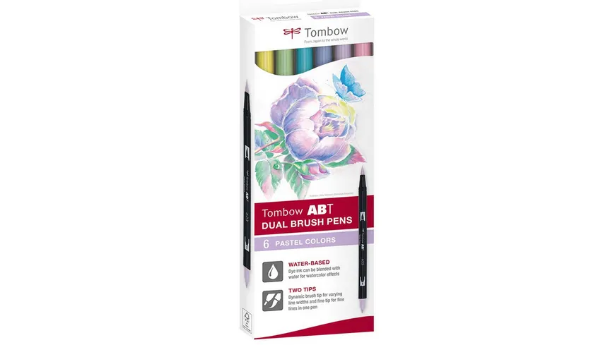 Tombow Abt Dual Brush Pens Er Set Pastell Online Bestellen M Ller