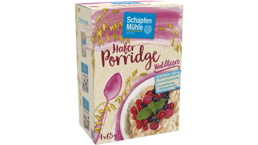 SchapfenMühle Hafer Porridge Waldbeere online bestellen MÜLLER