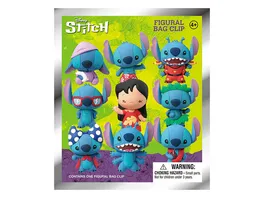 Disney Stitch Anhaenger Serie 1 Taschenclip sortiert eine Packung enthaelt eine zufaellige Figur