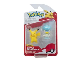 Pokemon Battle Figuren 2er Packung Pikachu Kwaks