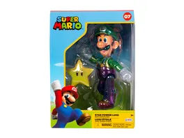 Super Mario Luigi Stern 10 cm Figur Sammlerbox