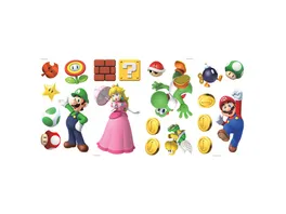 HCM Kinzel RoomMates Wandsticker Super Mario Brothers Peel And Stick Wall Decals