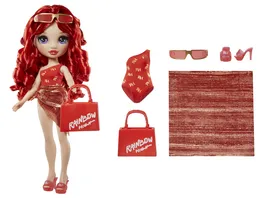 Rainbow High Swim Style Fashion Doll Ruby Red