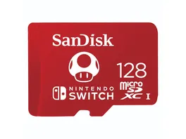 SanDisk microSDXC Extreme 128GB U3 UHS I Cl 10 R100 W90 fuer Nintendo Switch