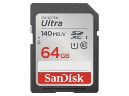 SanDisk SDXC Ultra 64GB Class 10 UHS I 140MB s