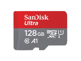 SanDisk microSDXC Ultra 128GB A1 UHS I Cl 10 140MB s Adapter Mobile