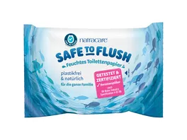 natracare Safe to Flush Feuchtes Toilettenpapier