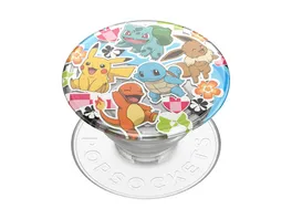 PopGrip ausziehbarer Handy Griff Handyhalter Pokemon Multi Transparent