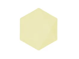 Amscan 6 Teller Hexagon Gelb Mittel 20 8x18 1cm