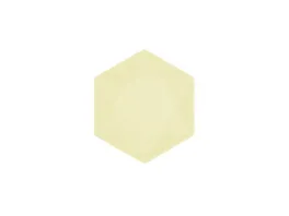 Amscan 6 Teller Hexagon Gelb Klein 15 8 x 13 7cm