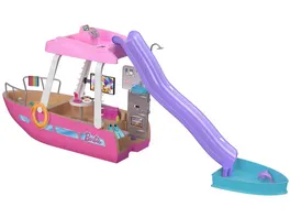 Barbie Traumschiff mit Pool und Rutsche Spielset inkl Barbie Zubehoer