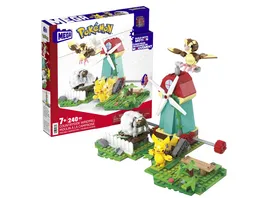 MEGA Pokemon Windmuehlen Farm mit Pickachu Konstruktions Spielzeug mit Figuren