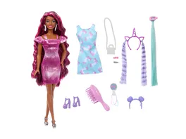 Barbie Haarspiel Puppe mit Einhorn Outfit