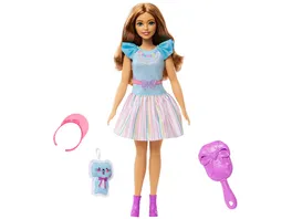 My First Barbie Core Doll with Bunny bruenette Haare