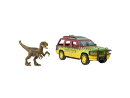 Jurassic World Epic Attack Ford Explorer Velociraptor mit Licht Sound