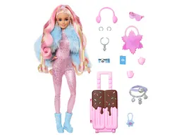 Barbie Extra Fly Barbie Puppe mit Winterkleidung