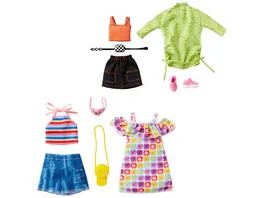 Barbie Moden 2 Outfits und 2 Accessoires fuer die Barbie Puppe