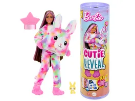 Barbie Cutie Reveal Haeschen Puppe und Accessoires Color Dream Reihe mit 10 Ueberraschungen