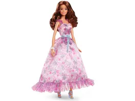 Barbie Signature Birthday Wishes Sammelpuppe mit fliederfarbenem Kleid in Geschenkverpackung