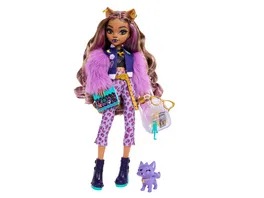 Monster High Clawdeen Wolf Modepuppe mit Hund Crescent und Accessoires