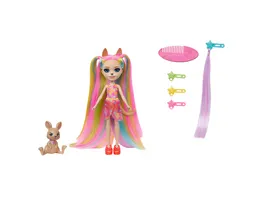 Enchantimals Puppen Sunshine Beach Deluxe Hair Puppe mit Freundefigur