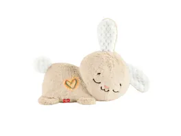 Fisher Price Spieluhr Soothe Settle Bunny aus Pluesch fuer Babys und anpassbare Spieluhr mit Bewegung