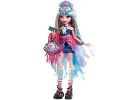 Monster High Monsterfest Lagoona Blue Modepuppe mit Festival Outfit Bandposter und Zubehoer