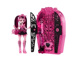 Monster High Skulltimate Secrets Monster Mysteries Spielset Draculaura Puppe mit mehr als 19 Ueberraschungen