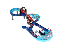 Disney und Pixar Cars GRC Sprung Rennstrecke Spielset mit 2 Spielzeugfahrnzeugen darunter Lightning McQueen