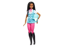 Barbie Mysteries Das geheimnisvolle Pferdeabenteuer Barbie Brooklyn Puppe mit Reitkleidung und Zubehoer
