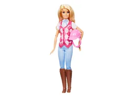 Barbie Mysteries Das geheimnisvolle Pferdeabenteuer Barbie Malibu Puppe mit Reitkleidung und Zubehoer