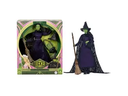 Universal Pictures Wicked Deluxe Elphaba Modepuppe Zubehoer mit geflochtenem Haar Posabilitaet