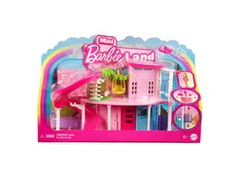 Barbie Mini BarbieLand Puppenhaus Spielsets mit ca 4 cm grosser Puppe Moebeln und Zubehoerteilen Stile koennen abweichen