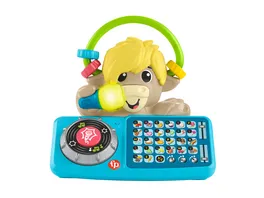 Fisher Price Beat Bande ABC DJ Yak Taylor Lernspielzeug fuer Babys mit Musik und Lichtern deutsche Ausgabe