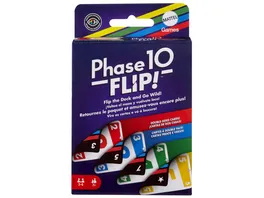 Phase 10 Flip Kartenspiel klassisches Kartenspiel fuer die ganze Familie mit beidseitig bedruckten Karten fuer 2 bis 6 Spieler