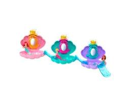 Disney Princess Bath Reveal Meerjungfrauenpuppen muschelfoermiges Ueberraschungsspielset mit Rutschen Zubehoer