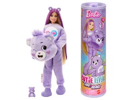 Barbie Puppe der Cutie Reveal Gluecksbaerchi Reihe mit Accessoires und Teile gern Baerchi Kostuem 10 Ueberraschungen