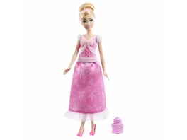 Disney Princess 2 in 1 Geschichten Cinderella Modepuppe mit 2 Oberteilen zum Anklipsen 2 Roecken und 9 Accessoires