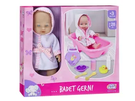 Mueller Toy Place Baby badet gern 28 cm