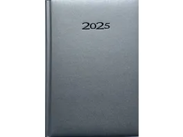 Kalender Buch A5 2025 Silber 1 Tag 1 Seite