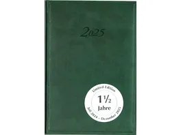 Kalender Buch A5 Juli 2024 Dezember 2025 gruen