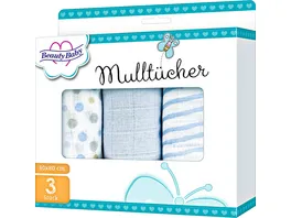 Beauty Baby Mulltuecher 3er Pack