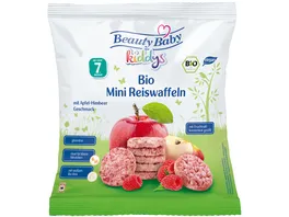 Beauty Baby kiddys Bio Mini Reiswaffeln Apfel Himbeer