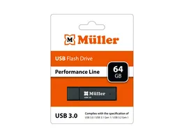 Mueller USB Stick 3 0 64GB Performance Line