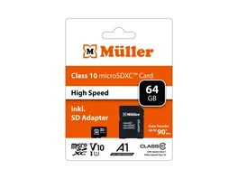 Mueller Micro SDXC Card CL10 64GB