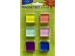 paperzone Magnet Set aus Glas Quadrate
